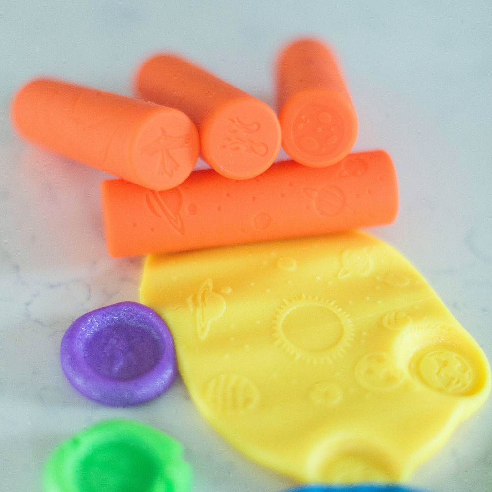 JahBri Space Play Dough Rollers Set – STEM Sensory Tool for Kids