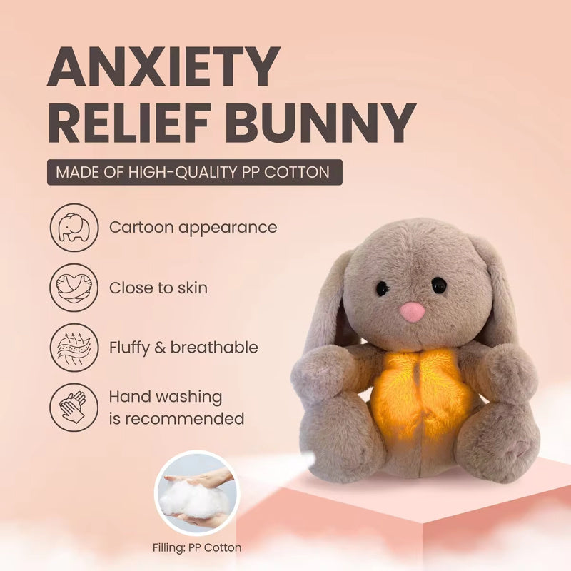 JahBri Breathing Bunny Soothing Sensory Plush Toy