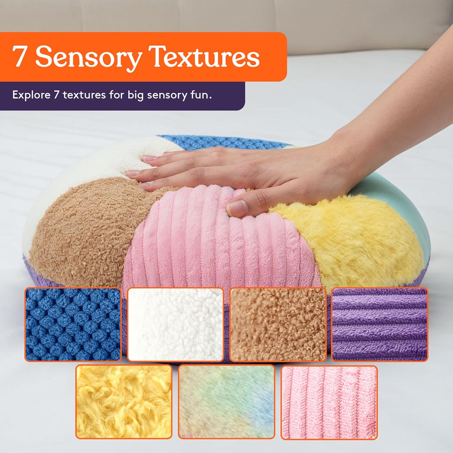 Vibrating sensory pillow with music and voice recording feature