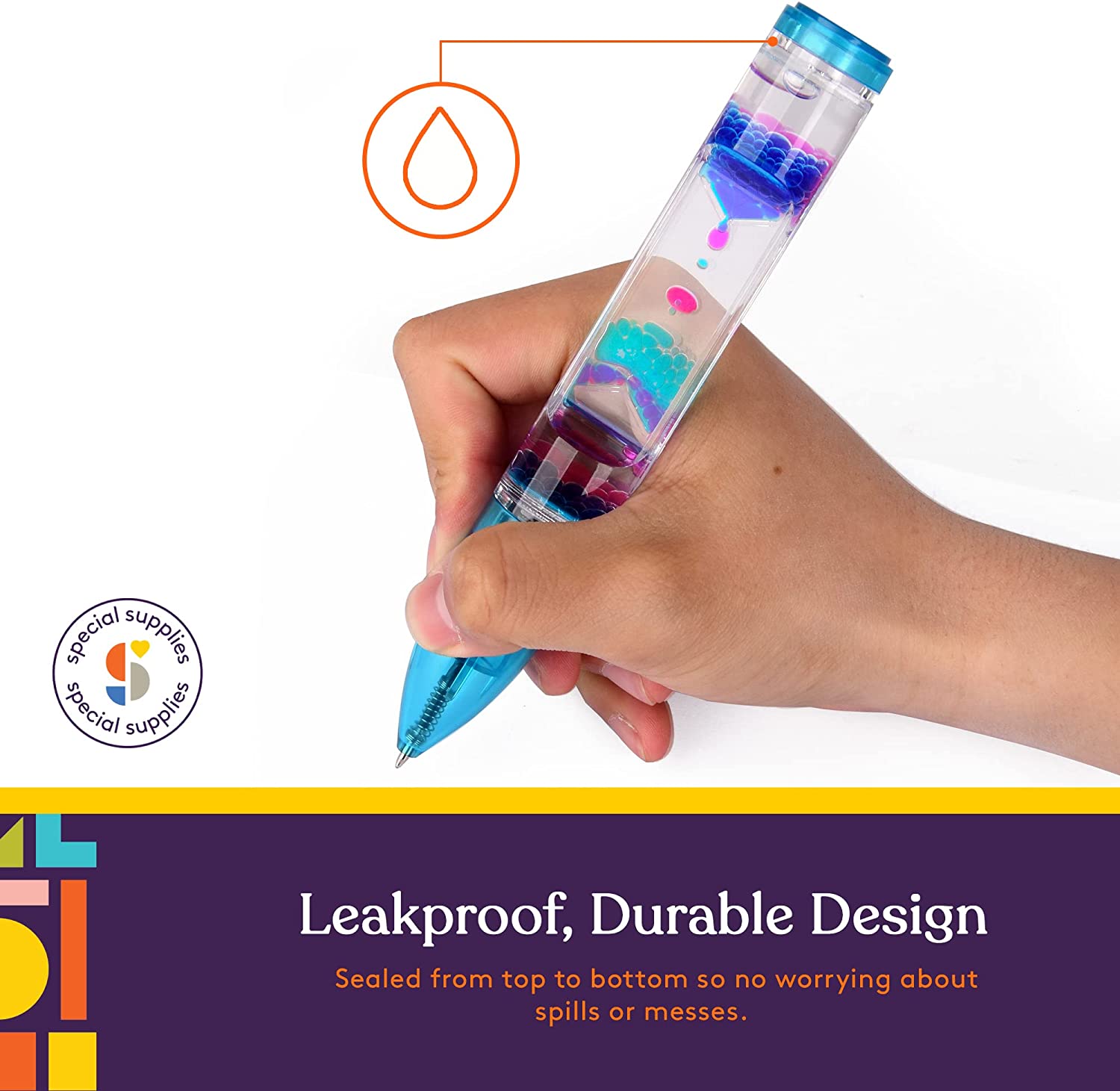 Liquid motion pens 6-pack with bright vibrant colors