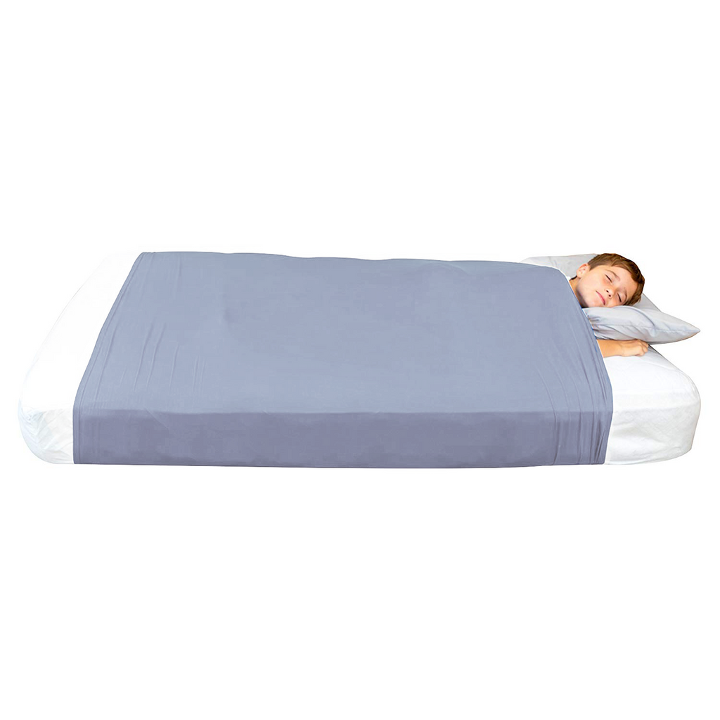 JahBri compression bed sheet stretched corner showing adjustable fit around mattress edges