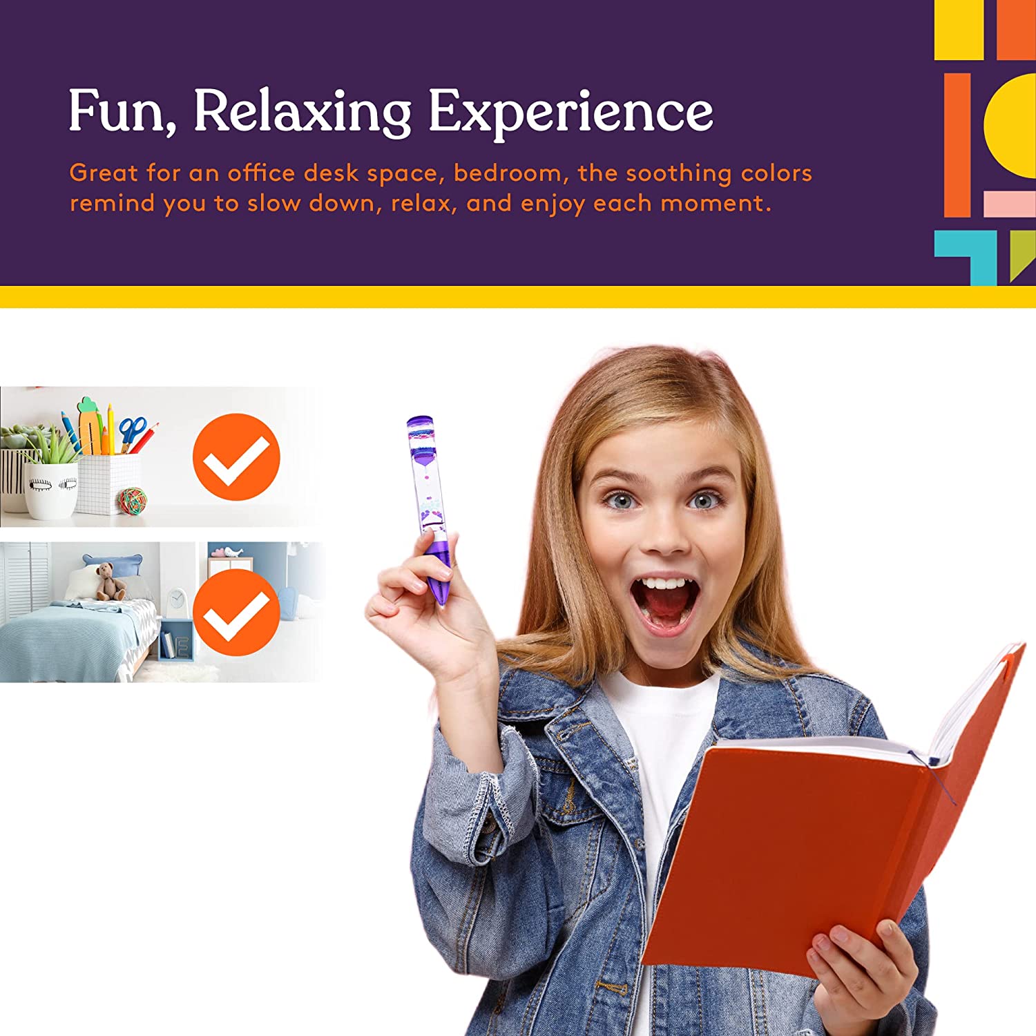 Liquid motion pens displayed in packaging, leakproof design