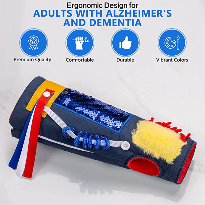 JahBri Fidget & Sensory Sleeve for Adults with Dementia & Alzheimer's