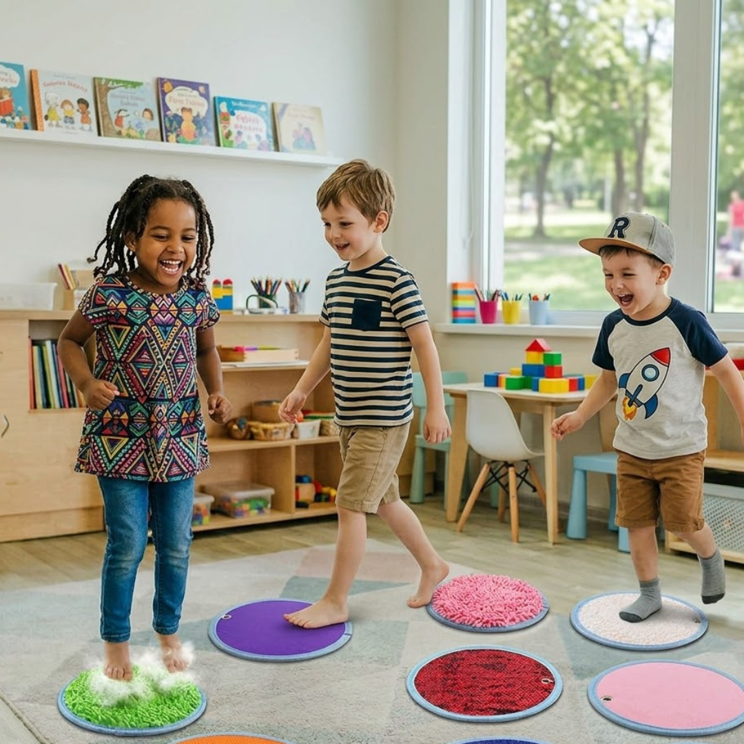 Interactive sensory play pad for focus and learning