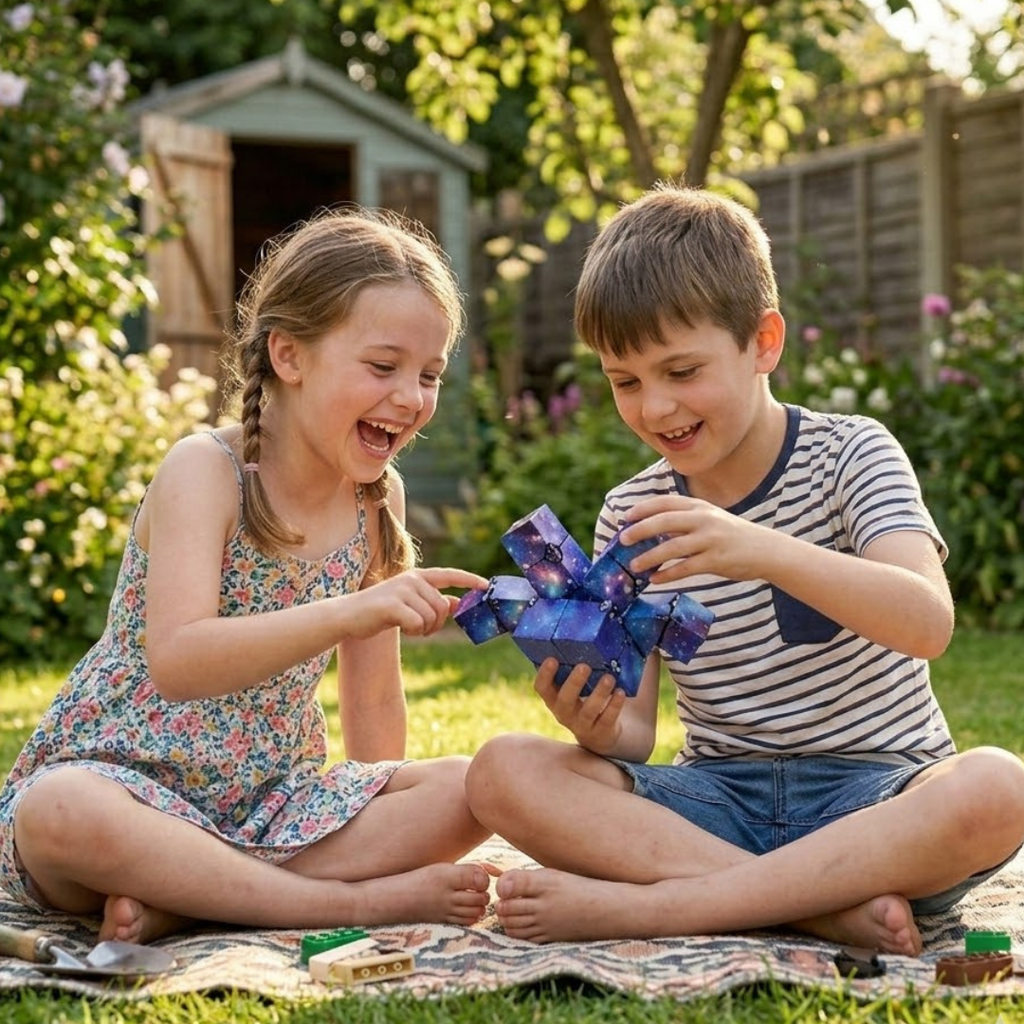 Colorful sensory cube toy for teens and adults