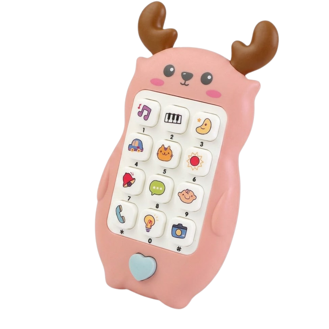 Compact kids music phone toy for early learning