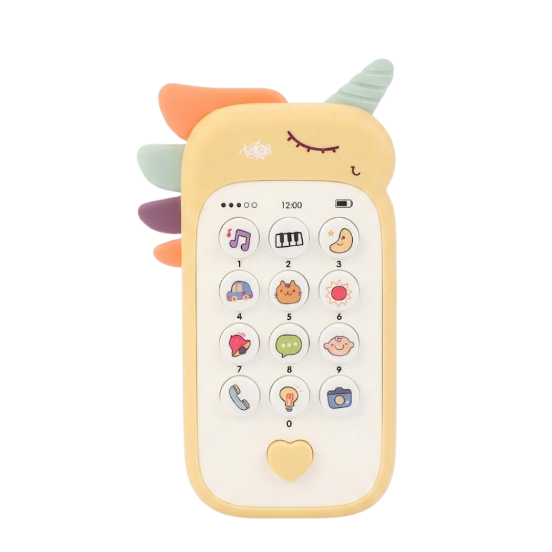 Interactive toddler phone toy with sound effects