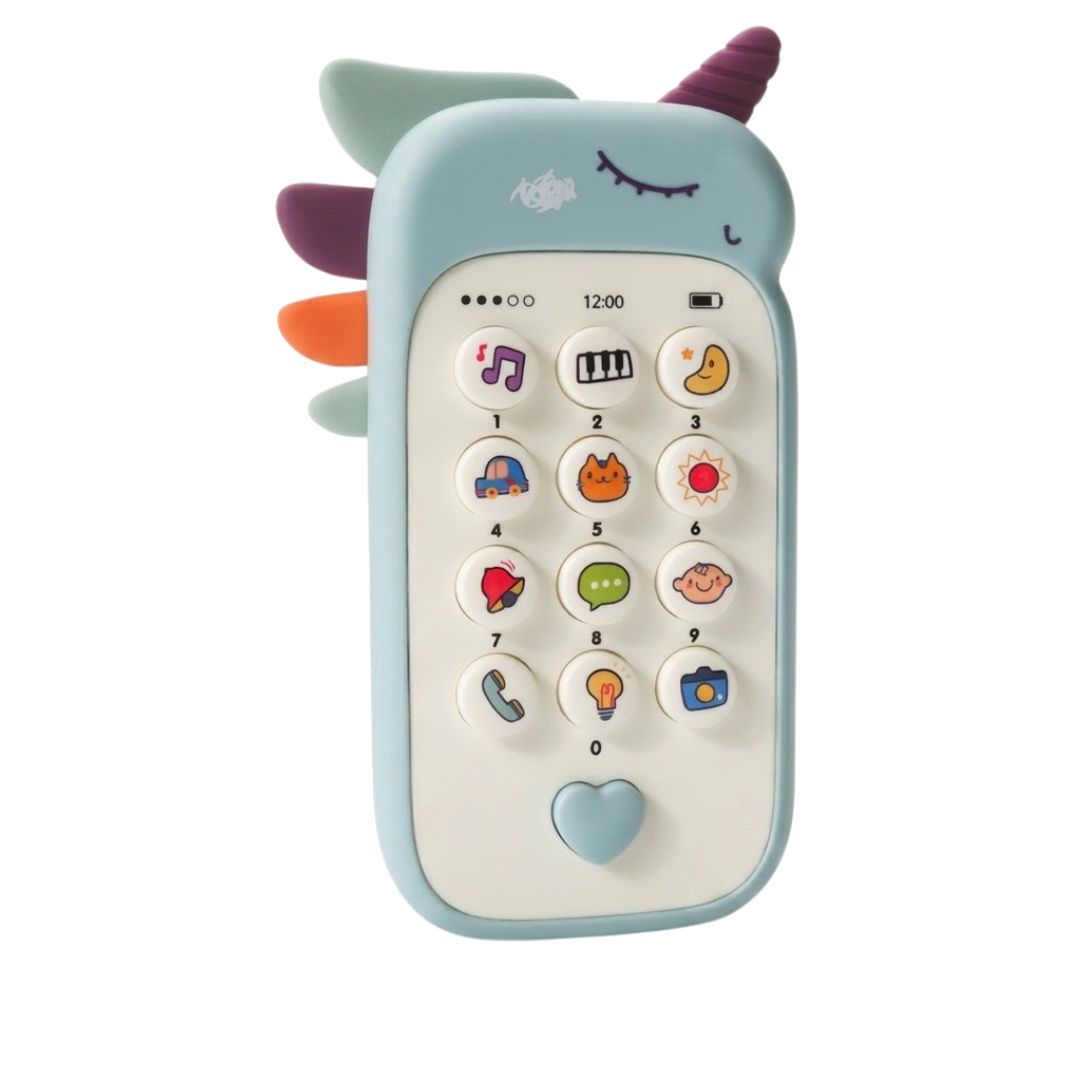 Colorful baby music phone toy with flashing lights