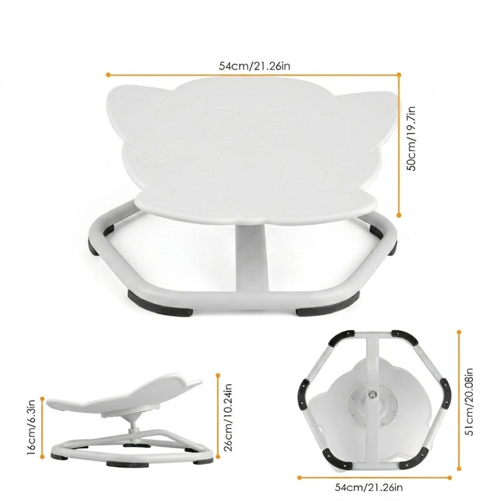 Kids Sensory Swivel Chair with 360° Spinning Motion
