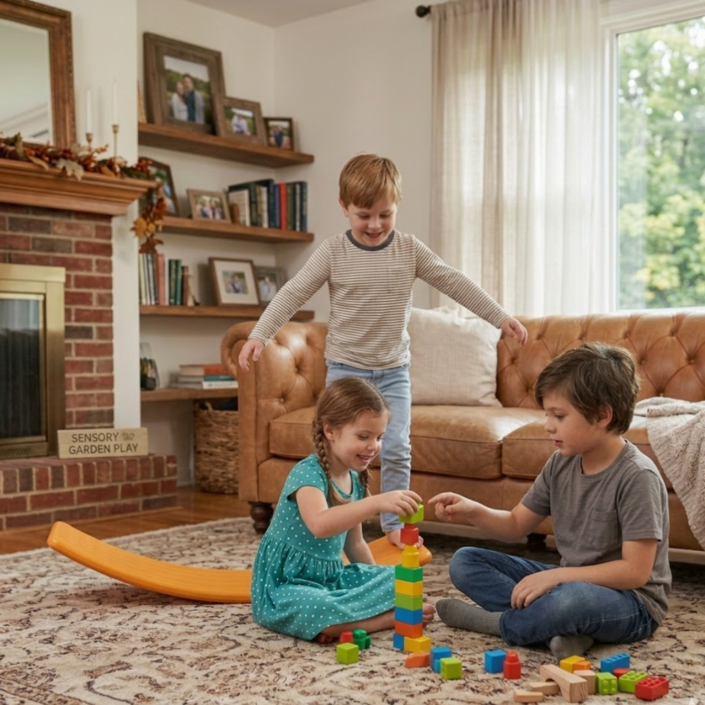 Kids Balance Board Wobble Board l Montessori Balance Toy for Active Play