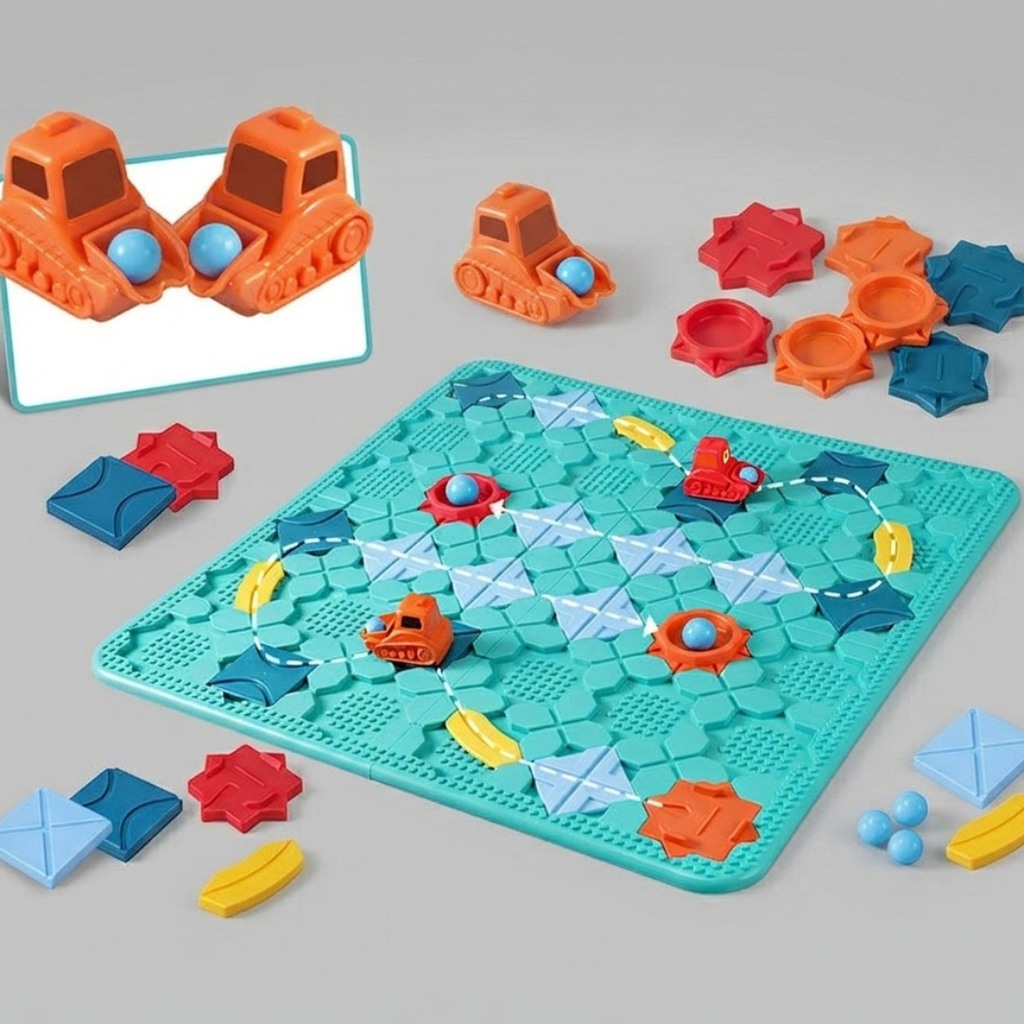 Kids Logical Road Builder Puzzle Set l 206 Challenges STEM Learning Toy