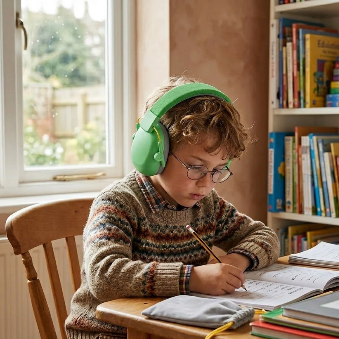 Lightweight sensory-friendly hearing protection headphones for children