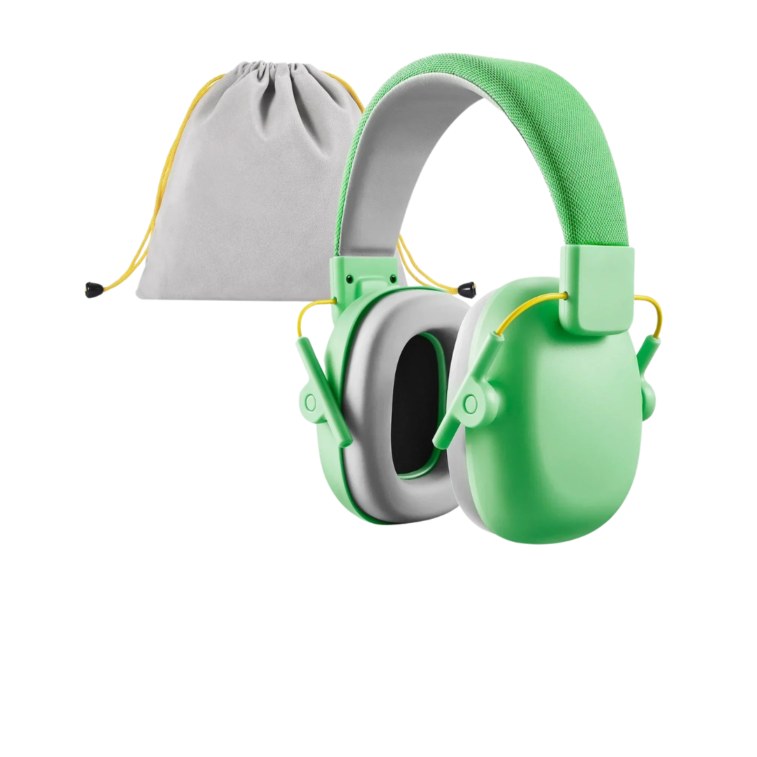 Adjustable children’s hearing protection headphones with soft ear pads