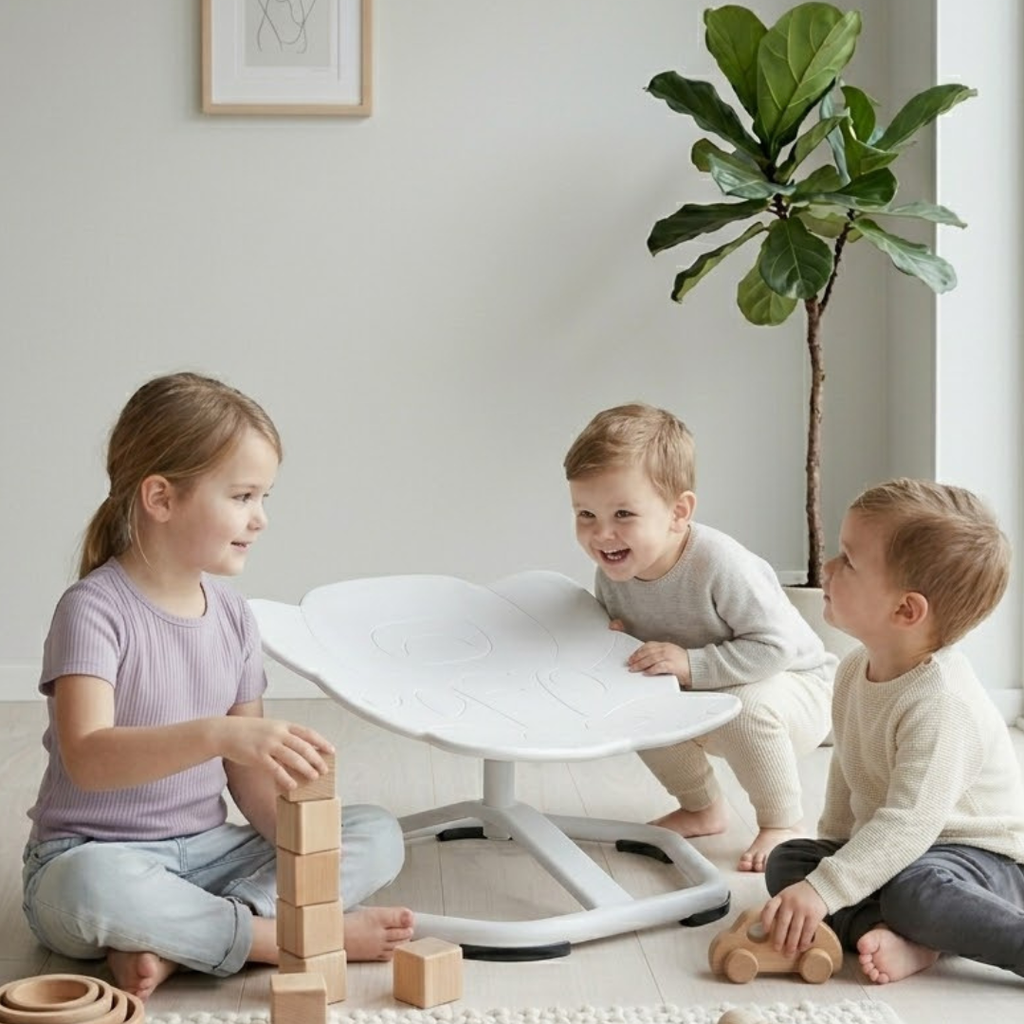 Kids Sensory Swivel Chair with 360° Spinning Motion