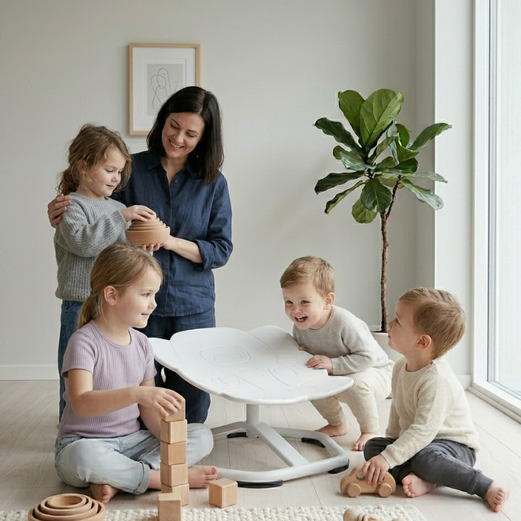 Kids Sensory Swivel Chair with 360° Spinning Motion