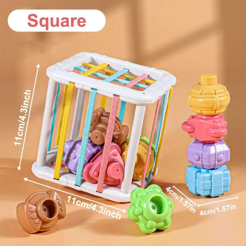 Montessori Baby Shape Sorting Blocks | Sensory Toy