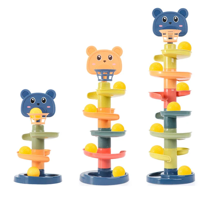 JahBri Montessori Baby Rolling Ball Track Toy
