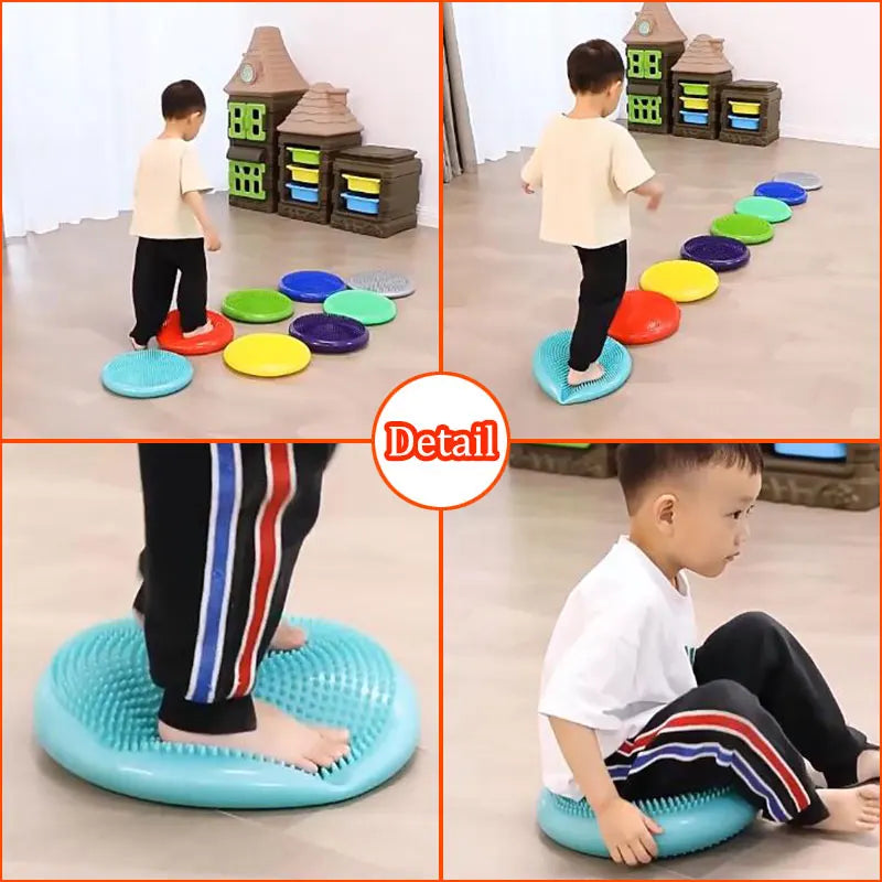 Inflatable Balance Stone Cushion | Sensory Play Toy