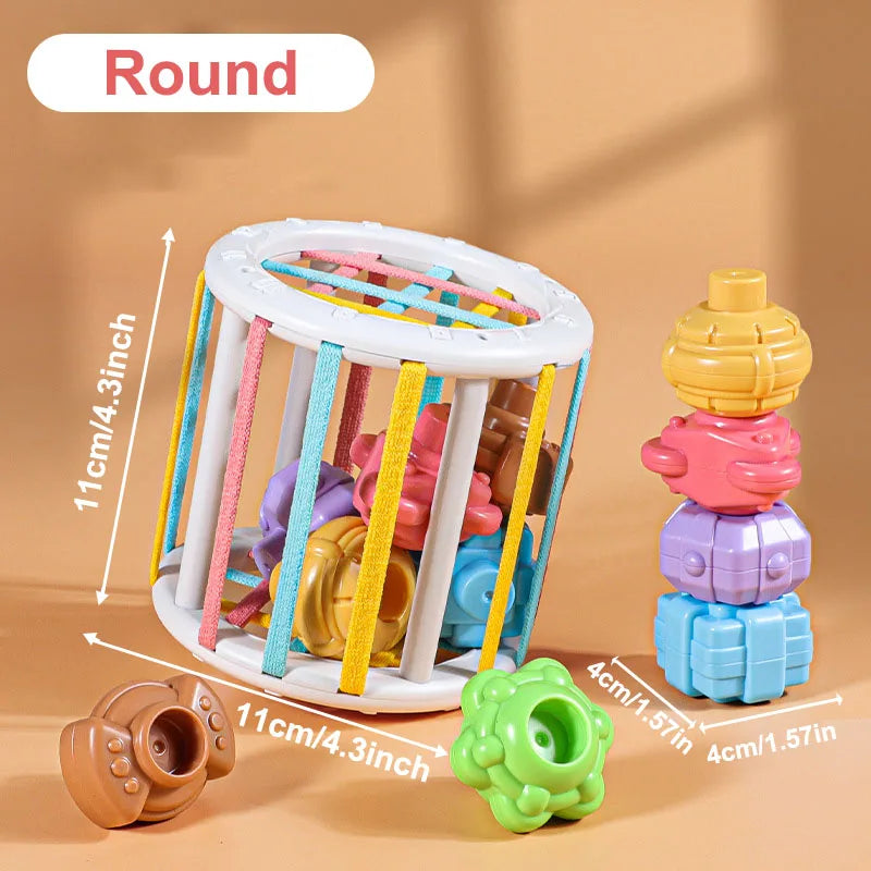 Montessori Baby Shape Sorting Blocks | Sensory Toy