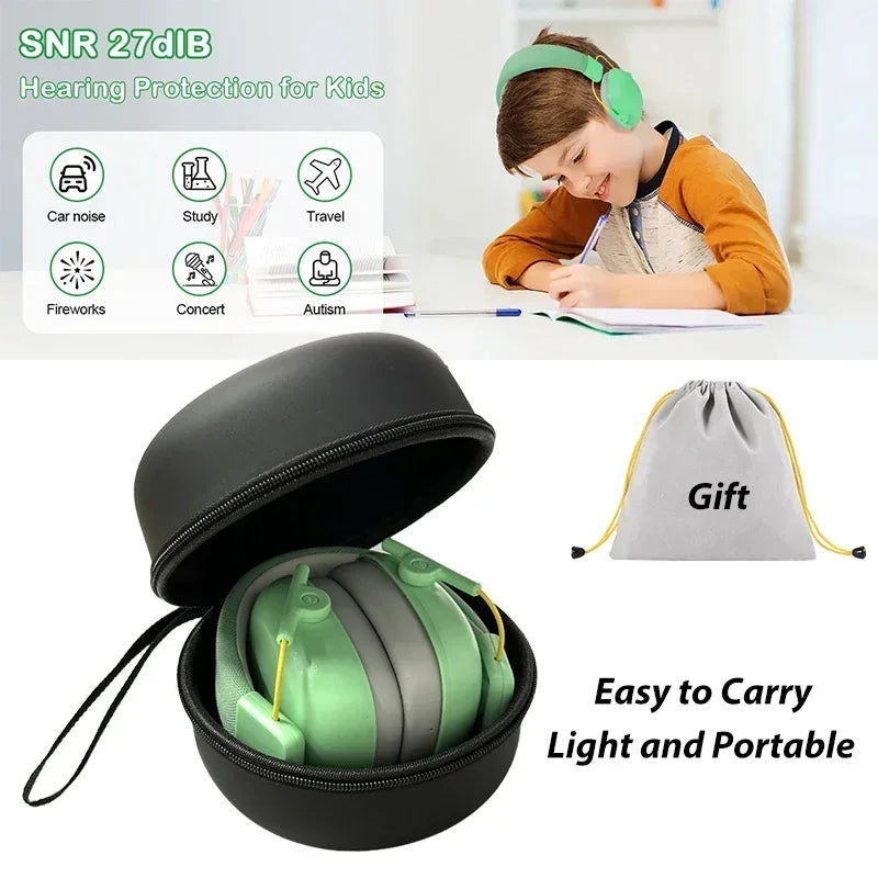 YHKEMA Kids Ear Protection Earmuff | SNR 27dB + Case