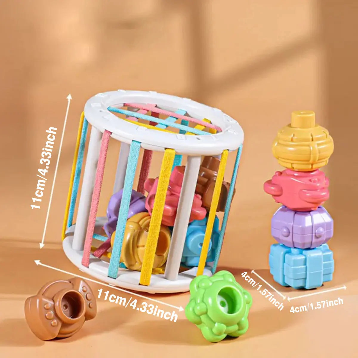 Montessori Baby Shape Sorting Blocks | Sensory Toy
