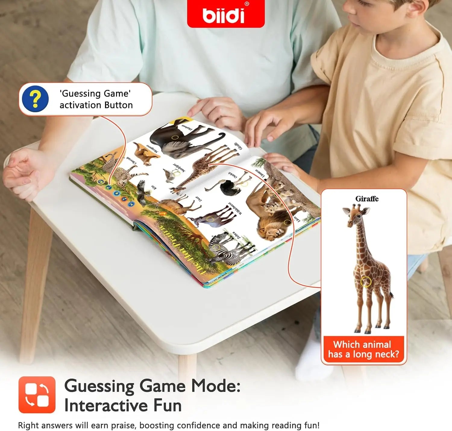 JahBri Animal Sound Talking Book – Interactive Sensory Learning Toy for Kids