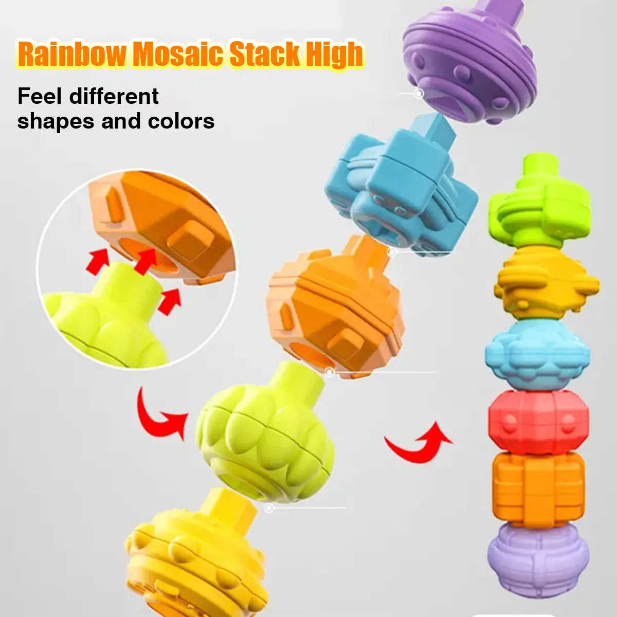Montessori Baby Shape Sorting Blocks | Sensory Toy