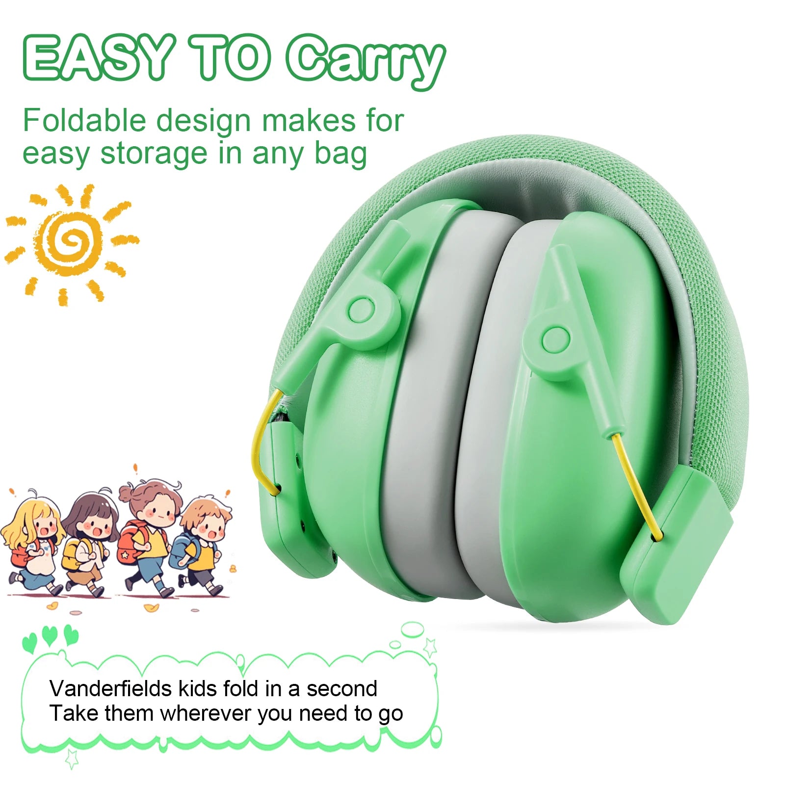 YHKEMA Kids Noise Cancelling Headphones | SNR 27dB
