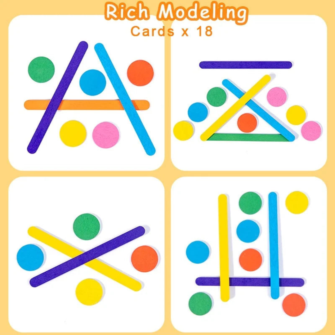 Rainbow pattern matching toy for children ages 3 to 12
