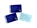 JahBri reusable write-on autism awareness communication card with puzzle piece design for nonverbal and AAC users