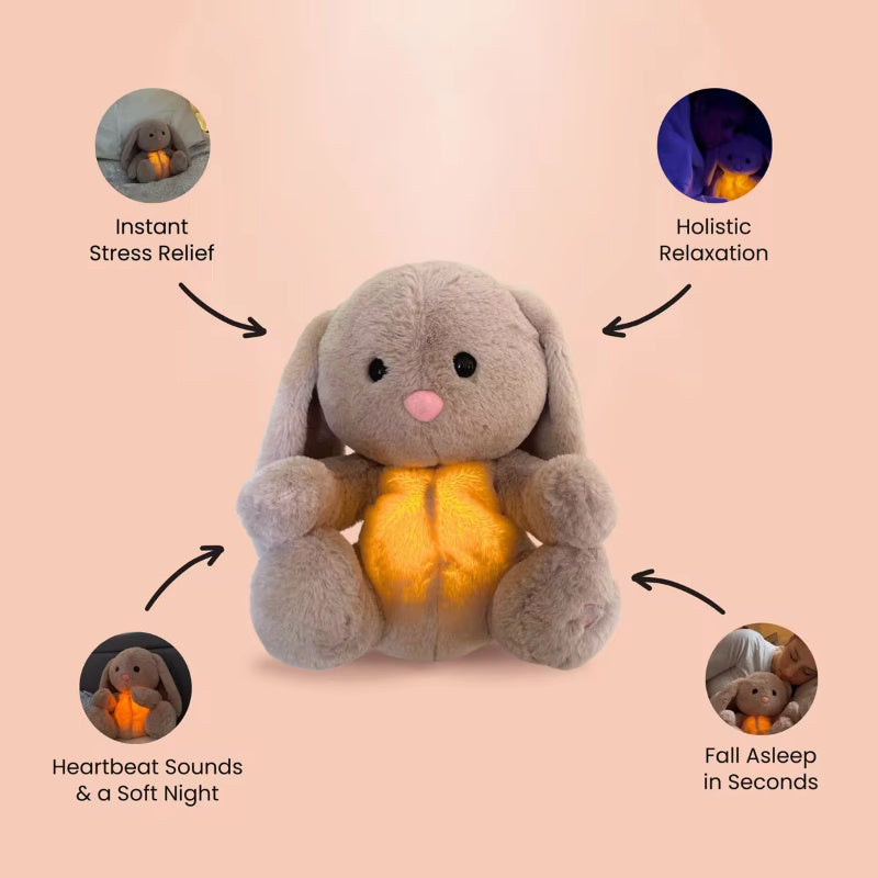JahBri Breathing Bunny Soothing Sensory Plush Toy