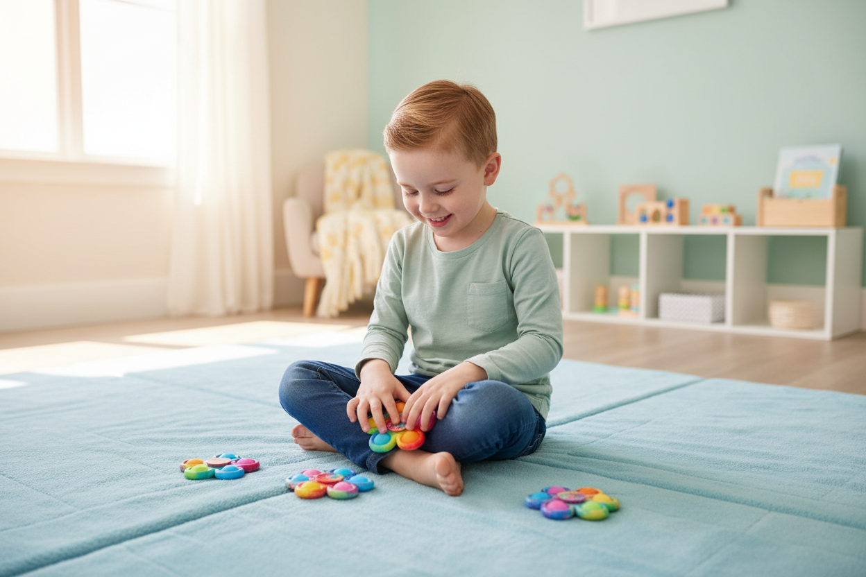 Flower Shape Push Pop Sensory Toy Set