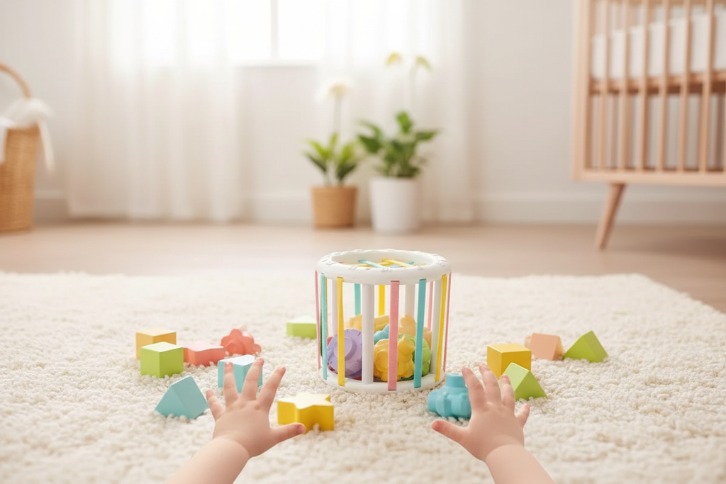 Montessori Baby Shape Sorting Blocks Lifestyle
