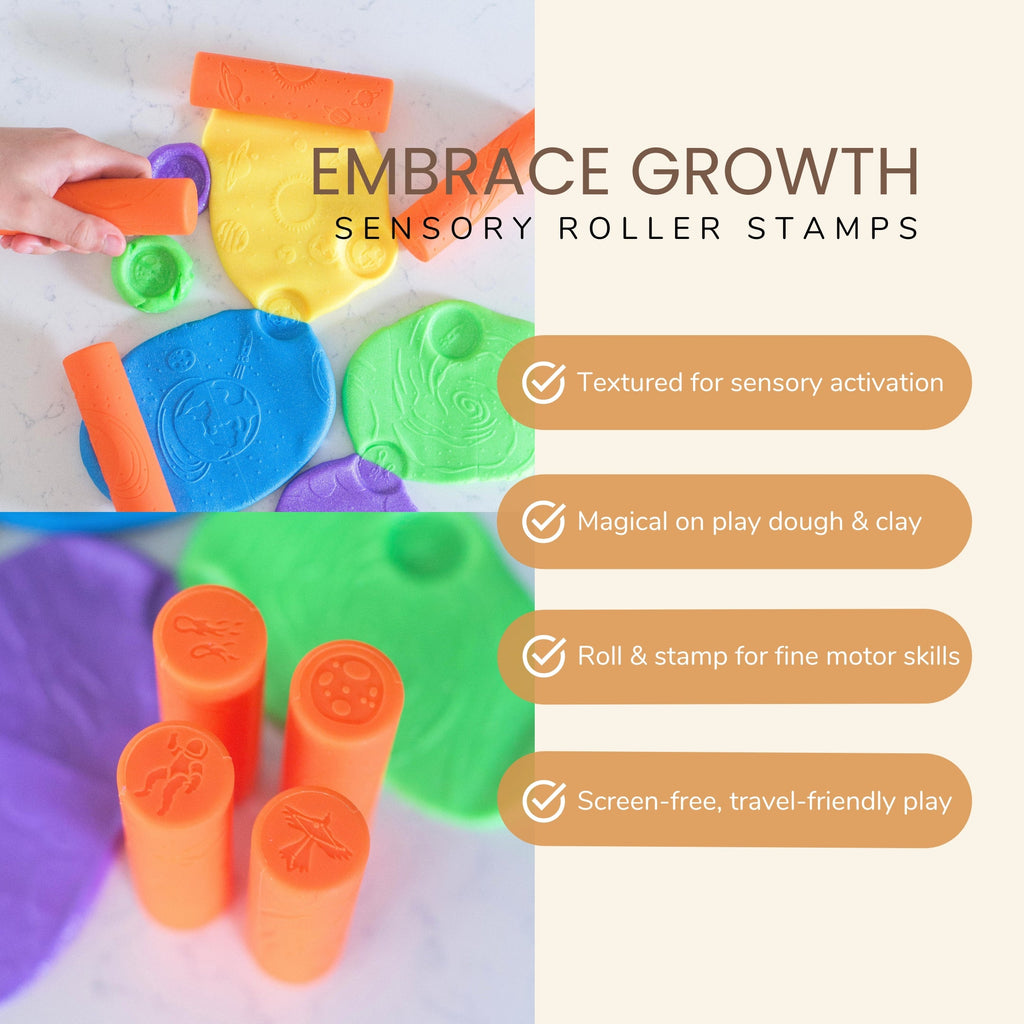 JahBri Space Play Dough Rollers Set – STEM Sensory Tool for Kids